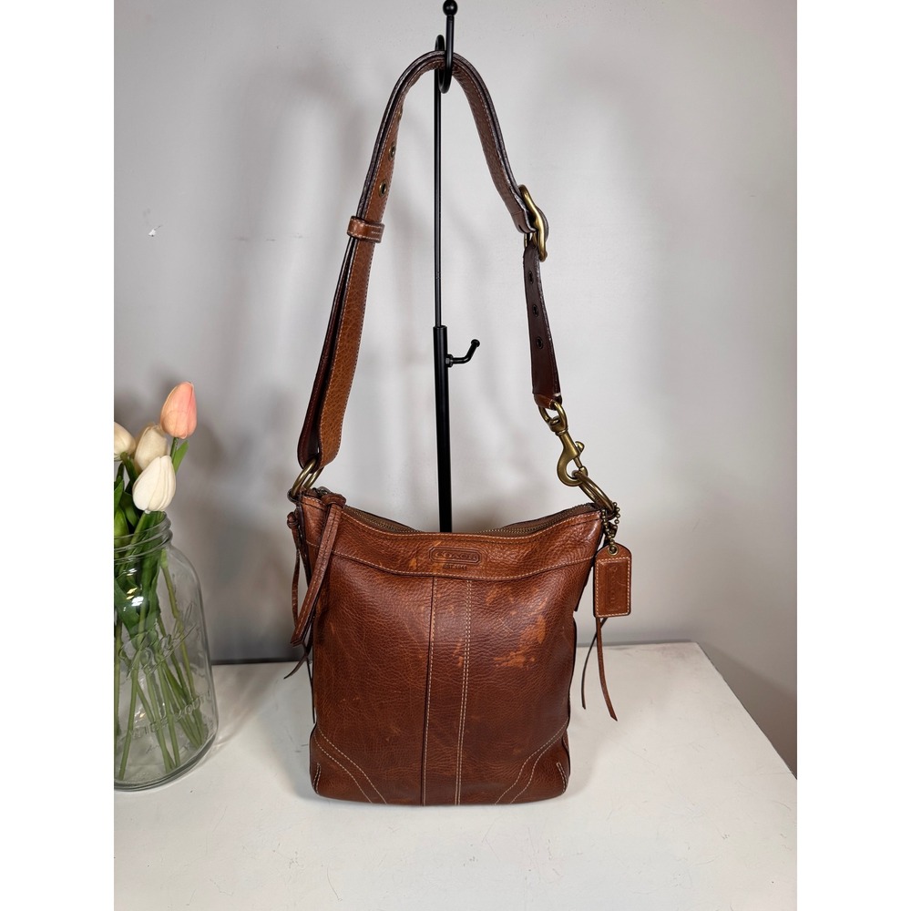 Coach Legacy Slim Duffle Shoulder/Crosbody 10398 Vintage Chestnut/Saddle